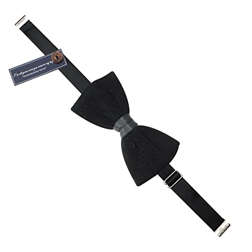 Image of PELUCHE Premium Black Bow tie for Men