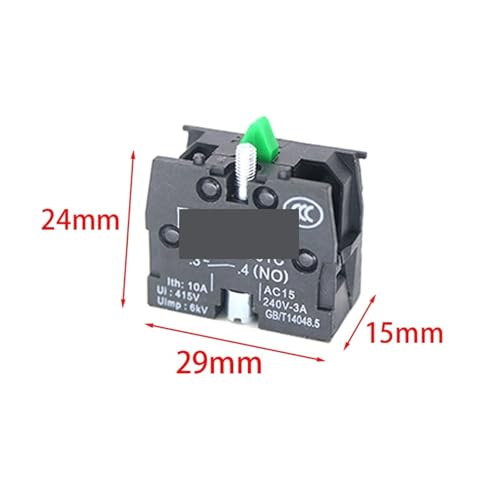 Interruptor selector industrial 22mm XB2-BD21 con posiciones de bloqueo y contactos 2NO 2