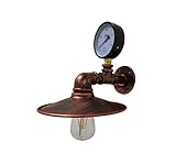 Die einkopf industrie wind eisen wasserzähler wandleuchte, die schmiedeeisen körper ist langlebiger, und die schmiedeeisen lampenschirm ist mehr schicht. Nicht nur Licht ist Kunst. Erfüllen Sie die Lichtverhältnisse für Ihre Wohnung.