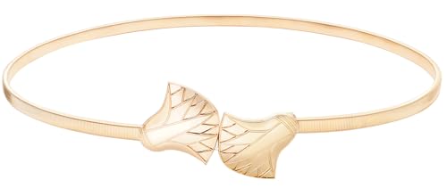 Women Skinny Metal Waist Belt Stretch Belt Spring Chain Belt for Dresses