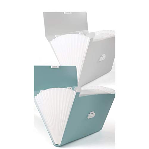 Classeur A4 multi-couches vert à 8 compartiments pour documents - 4