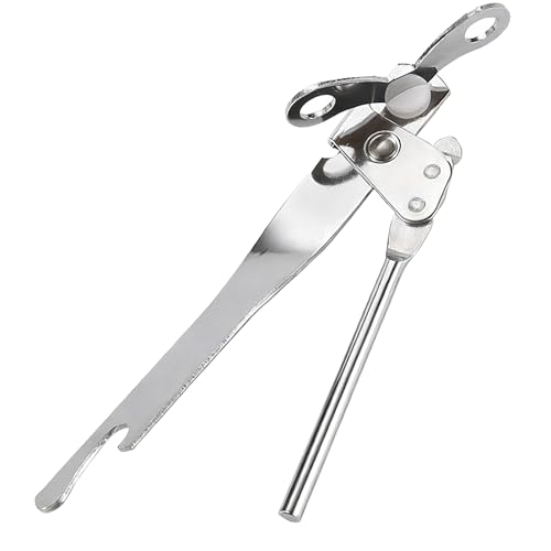 Image of 2 Pcs Multifunctional Butterfly Can Opener, Stainless Steel Heavy Duty Manual Can Opener Safe and Save Effort Easy to Use Ideal for Kitchen Camping (1 Pcs)