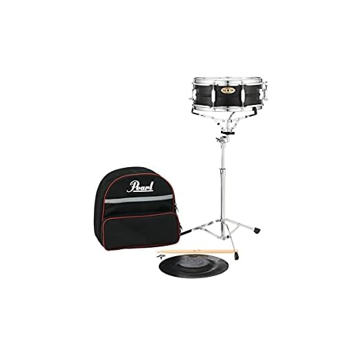 Pearl Student Snare Drum Education Kit with Practice Pad, Backpack Carrying Case, Sticks and Drum Key (SK910)