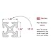 8020, 1515, 15 Series 1.5 Inch x 1.5 Inch T-Slotted Aluminum Extrusion DIY Extruded Linear Slot Bar Rail 80/20 (Clear Anodize, 60