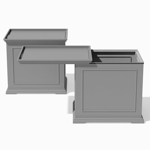 Image of Veradek Brixton Tray Table - Outdoor 2-in-1 Tray and Storage Table