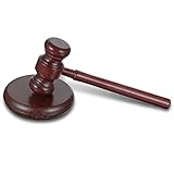 Richterhammer und Resonanzblock aus Holz, Richter Hammer Holz Auktionshammer Set für Anwalt Richter Auktion Verkauf, Personalisierter Richterhammer für Gerichtsauktion und Studentenversuche