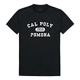 W Republic Cal Poly Pomona Broncos Distressed Arch College Tees, Black, Medium
