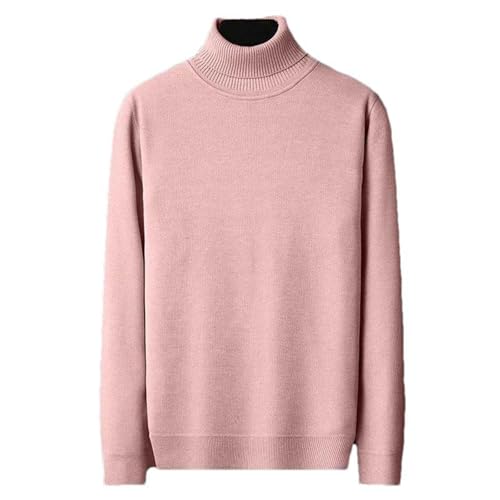 Men's Casual Long Sleeve Knitted Turtleneck Pullover Sweater