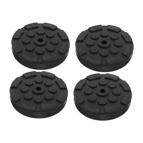 LOORGVEL Almohadillas De Goma para Gato Hidráulico De Piso 4 Piezas Adaptador Antideslizante Resistente para Elevación Automotriz Accesorio Seguro para Taller y Mantenimiento