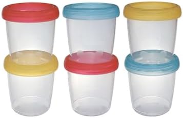 Potes para Armazenamento Leite Materno e Papinhas Clingo - 6 unid...