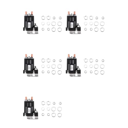 Relais à Courant Élevé 500A 24V : Pack de 5 Contacteurs pour Double Batterie Voiture