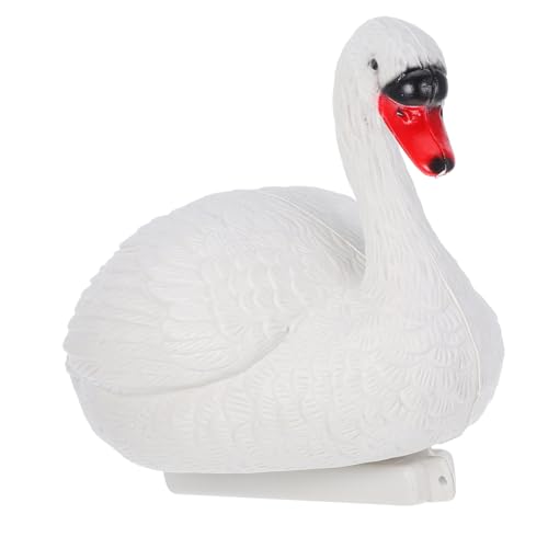 UKCOCO Cygne Flottant pour Bassin et Jardin Statue Réaliste de Cygne Décoration Extérieure Élégante pour Aménagement Paysager Bassins Décoratifs