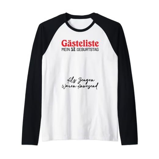 Gästeliste Mein 38. Geburtstag Libro de visitas Firma Camiseta Manga Raglan