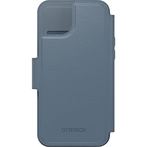 Image of OtterBox Detachable Folio Wallet (Case Sold Separately) for MagSafe - iPhone 15 Plus and iPhone 14 Plus - BLUETIFUL (Blue)