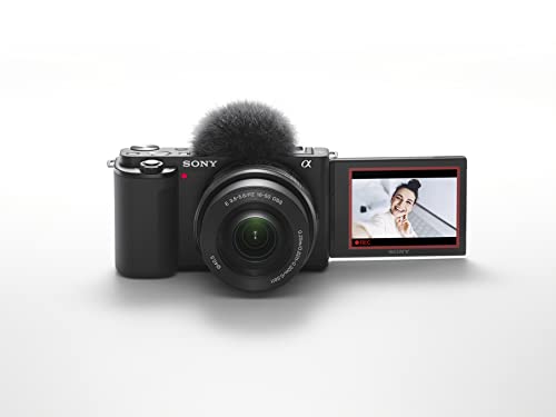 Image of Sony Alpha Zv-E10 24.2 Mega Pixel Interchangeable-Lens Optical Zoom Mirrorless Vlog Camera, Made for