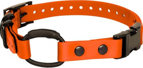eCollar Replacement Strap Bungee Style - Waterproof Collar Compatible with Garmin Dogtra SportDOG Educator (Orange 3/4)