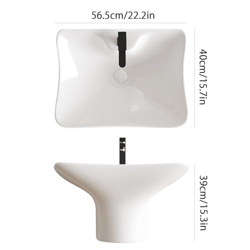 Lavabo de baño pequeño para ahorrar espacio en aseos con poca luz 3
