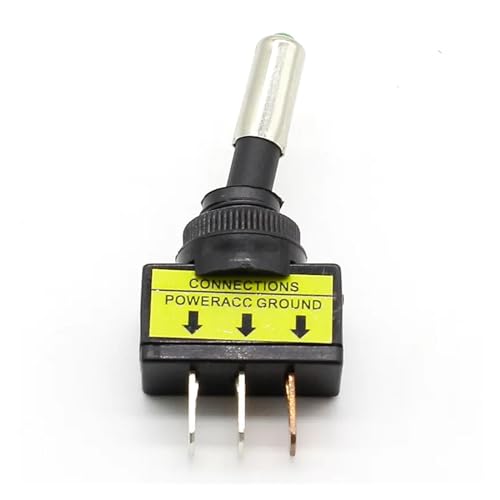 Interrupteur à bascule 12V vert pour stopper la décharge de batterie