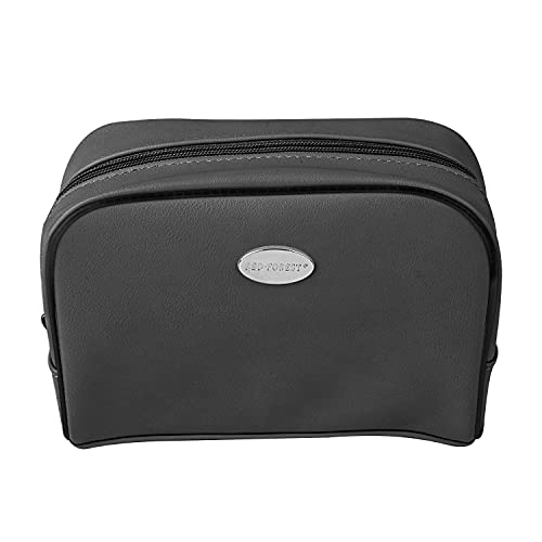 Giant Beauty bag journey make-up bag,with steel emblem plate,for journey for make-up brushes lipsticks digital devices,Black