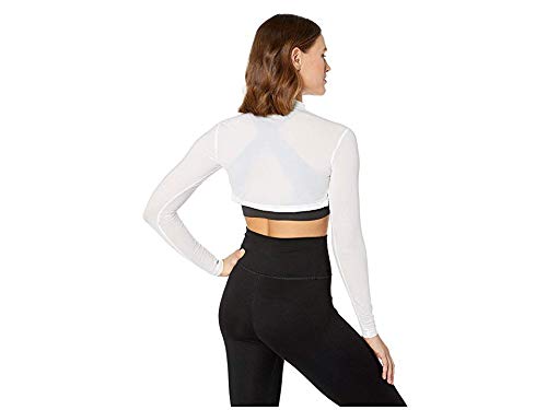 Jamie Sadock® Sunsense® 35 SPF Lightweight Mock Neck Crop Layering Top – Outfit for College & Gym3
