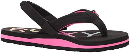 Roxy Girl's Vista 3 Point Sandal FLIP-Flop, Black 20, 10 M M US Toddler | Image 5