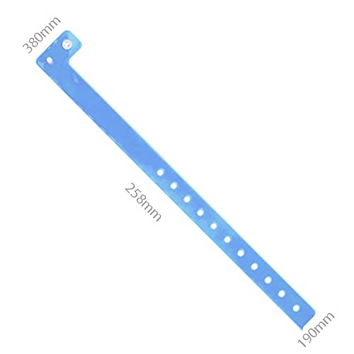SRF Blue Adjustable Vinyl Bracelet - Pack of 100, 25 x 1.8 cm, Safety Plastic Clasps, Ideal for Events, 25 x 1,9cm - Image 3
