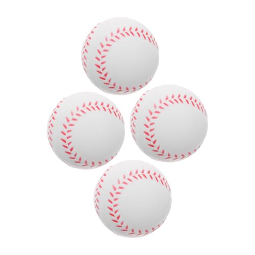 Abaodam 4pcs Training Baseballs for Boys and Girls Soft Foam Softball Balls Portable Practice Balls for Baseball Hitting Skills