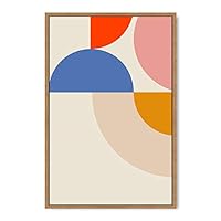 Framed Canvas Wall Art Geometric Illustration Canvas Prints Home Artwork Decoration for Living Room,Bedroom - 16x24 inches