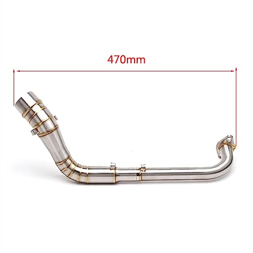 Tubo de escape para Yamaha NMax 125 y 155 hasta 2019 con colector delantero de acero de 51mm 5