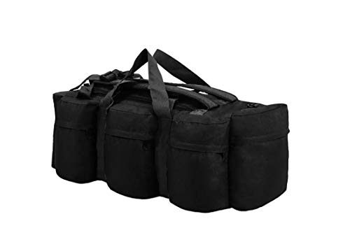 Zerone. Mochila 120  de Lona Impermeable Estilo Militar 3 en para Senderismo  Montañismo