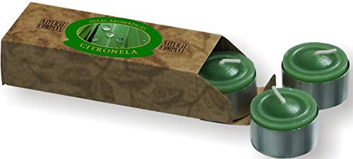 Vela Aromática Perfumada Emb. 3 Unids - Citronela Repelente com Óleo Essencial - Natural Company
