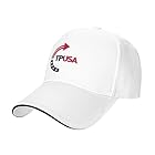 qwumub Tpusa Turning Point USA Hat for Men Baseball Hats Adjustable Hats White