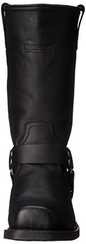Bota de motocicleta masculina AdTec de 28 cm, preto