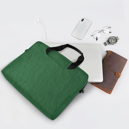 Funda para portátil 15.6 pulgadas con asa y correa verde miniatura 7