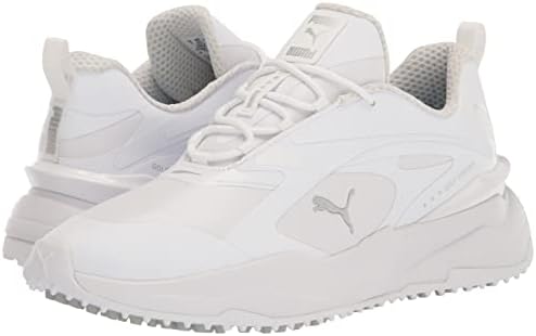 PUMA GOLF Men's Gs-Fast Golf Shoe, Puma White-Puma White, 7 | Image 6