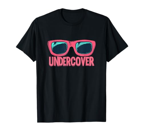 Lunettes de soleil amusantes et costume de discours d'infiltration T-Shirt
