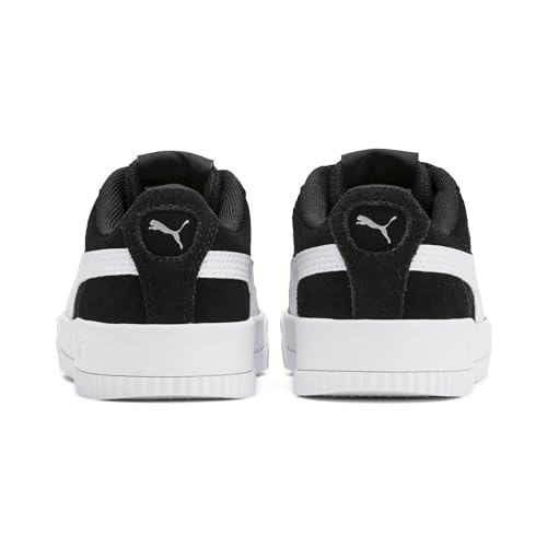 Image of Puma Women's Carina Ps Black White Leather Sneakers-13 UK (370533)