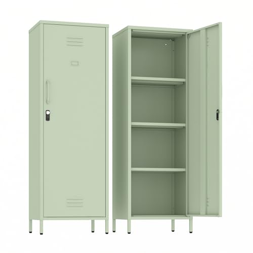 Epochsteele Lockable Metal Locker with Removable Shelves