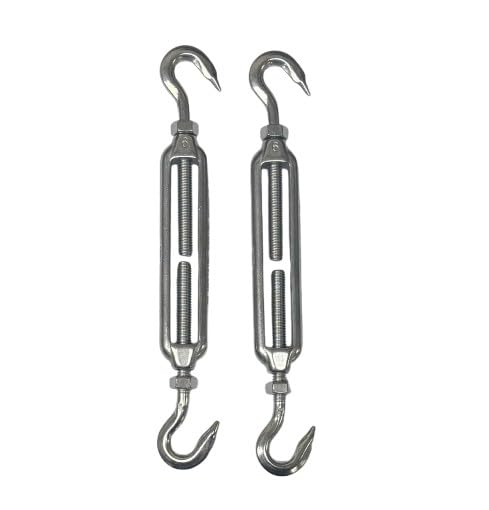 Tendeur M6 inox 316 US STAINLESS crochet ridoir câble acier lot de 2
