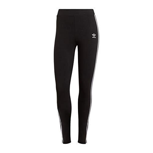 adidas Damen 3-Streifen Tight,Black, D38