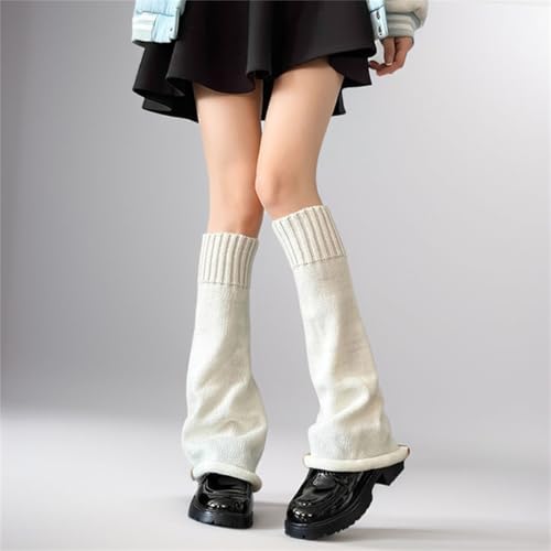 Goth Alt Leg Warmers for Women Y2k Gothic Long Punk Knit Japanese Fashion Steampunk Grunge Emo Hippie Knitted Warm3