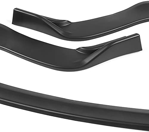 Stay-Tuned, 9PCS ABS Front Bumper Lip Spoiler Body Kit + Universal 86" x 4" Side Skirts, Compatible with Lexus IS250 IS350 2011 2012 2013, Exterior Accessory (Unpainted Black)