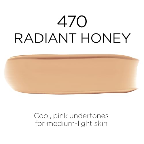 L'Oreal Paris Makeup Infallible Up to 32 Hour Fresh Wear Lightweight Foundation, 470 Radiant Honey, 1 Fl Oz, Packaging May Vary