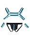 sunshinelady Herren Dessous Set PU-Leder Bondage Harness Sissy Reizwäsche für Mann Brustgurt Oberteil mit Slip Armband Männer Unterwäsche Lingerie Cosplay Kostüm Gay Blau Große Größen L