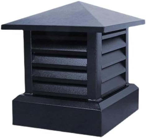 Aluminum Alloy Fireplace Cap - Durable Square Conical Top for Outdoor Chimney Ducts, Roof Vents & Exposed Brick Chimneys - Weather-Resistant & Rust-Proof Design