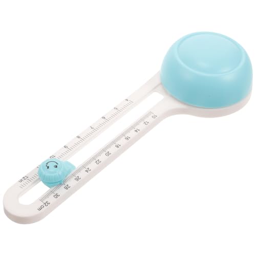 FONDOTIN Cortador Circular Giratorio de Plástico Azul Herramienta para Cortar Papel de Manualidades y Bricolaje Cortador de Círculos Portátil para Papel Fotográfico