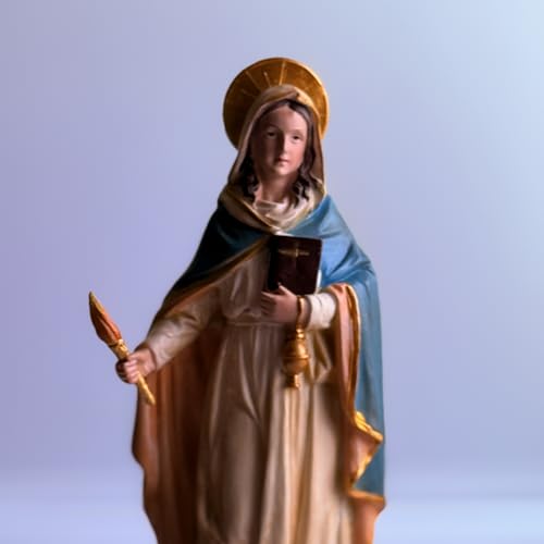 Estatua de Santa Marta de Betania 12 pulgadas Resina Multicolor miniatura 5