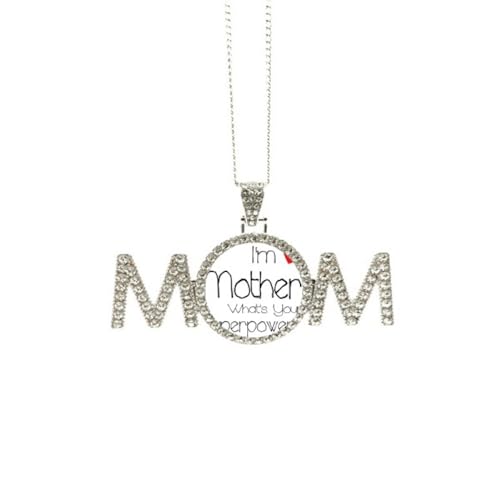 Collier I'm a Mother Gravure Superpower Médaille Fête des Mères