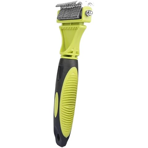 Pet Grooming Brush for Dogs/Cats, Double Sided Hair Removal Tool and Undercoat Rake for removing loose undercoat and tangles, reducing shedding by up to 95%, ideal for short to long hair breeds Cover
