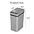 FRESHLIX 3 Pack Bathroom Trash Can 2.6 Gallon Small Touchless Automatic Motion Sensor Trash Cans Slim Waterproof Garbage Bin with Lid for Kitchen, Office, Bedroom Black White Grey